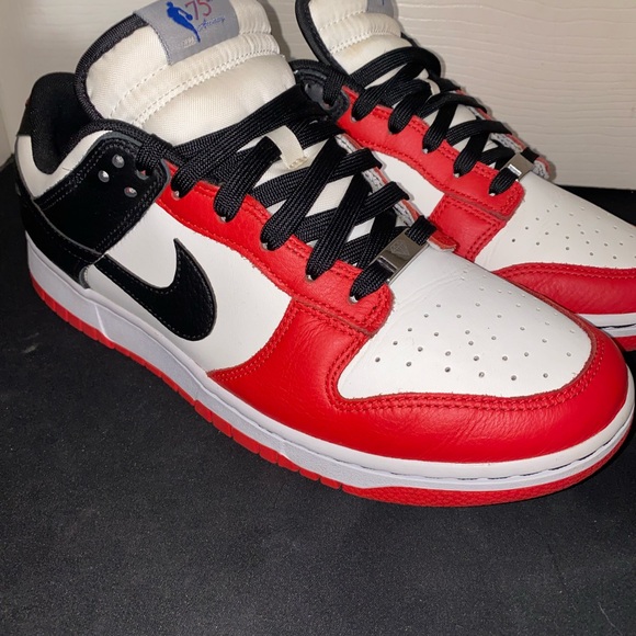 Other - 75th anniversary dunks red and black size 10.5